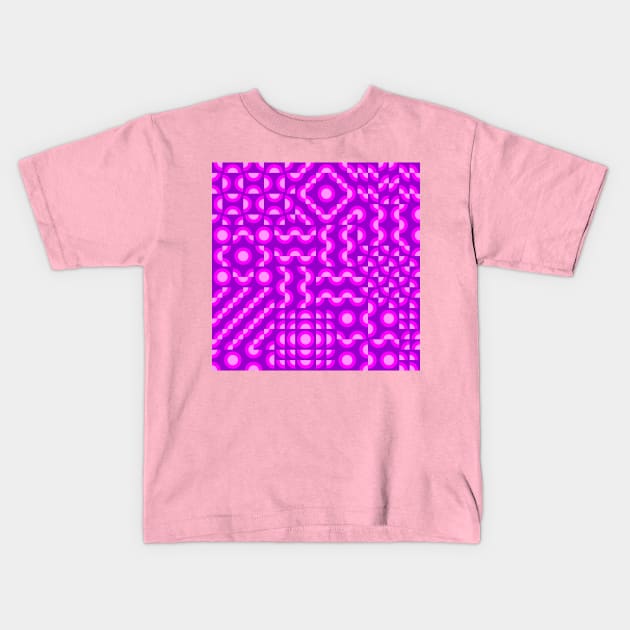 Magenta Kids T-Shirt by tuditees